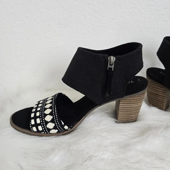 TOMS Women's Majorca Block Heel Sandals Women's 9 - Picture 3 of 10
